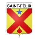 Saint-Félix 60 ville sticker blason écusson autocollant adhésif
