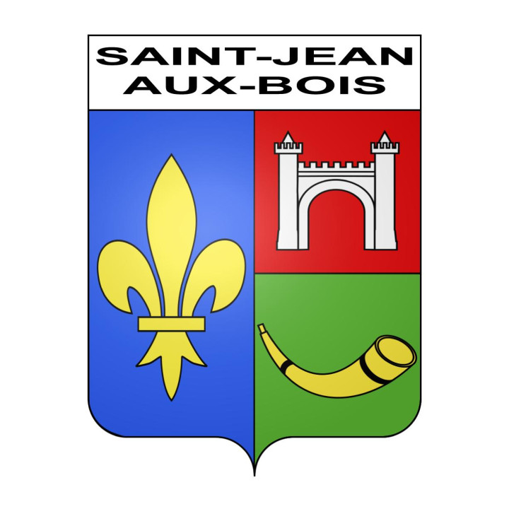 Saint-Jean-aux-Bois Sticker wappen, gelsenkirchen, augsburg, klebender aufkleber