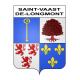 Pegatinas escudo de armas de Saint-Vaast-de-Longmont adhesivo de la etiqueta engomada