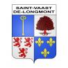 Pegatinas escudo de armas de Saint-Vaast-de-Longmont adhesivo de la etiqueta engomada