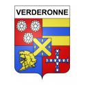 Verderonne 60 ville sticker blason écusson autocollant adhésif