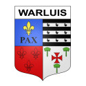 Stickers coat of arms Warluis adhesive sticker