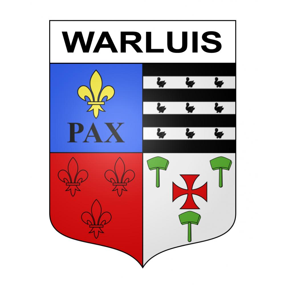 Warluis Sticker wappen, gelsenkirchen, augsburg, klebender aufkleber