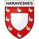Pegatinas escudo de armas de Haravesnes adhesivo de la etiqueta engomada