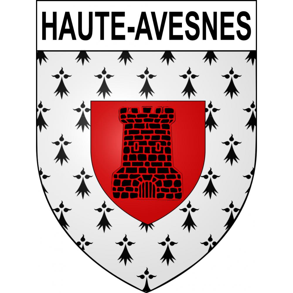 Pegatinas escudo de armas de Haute-Avesnes adhesivo de la etiqueta engomada