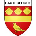 Hautecloque 62 ville sticker blason écusson autocollant adhésif