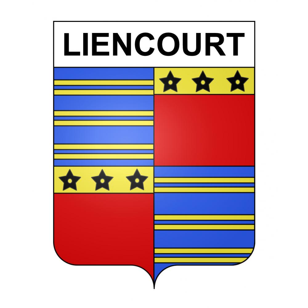 Liencourt 62 ville sticker blason écusson autocollant adhésif
