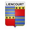Liencourt Sticker wappen, gelsenkirchen, augsburg, klebender aufkleber