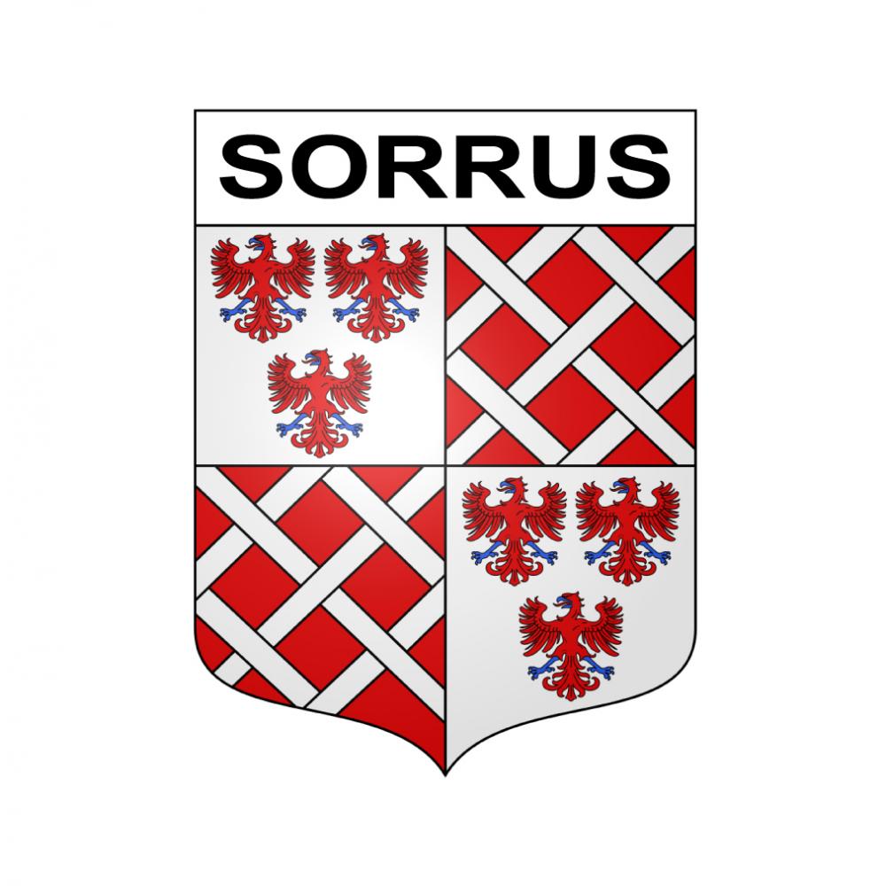 Pegatinas escudo de armas de Sorrus adhesivo de la etiqueta engomada