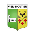 Stickers coat of arms Vieil-Moutier adhesive sticker
