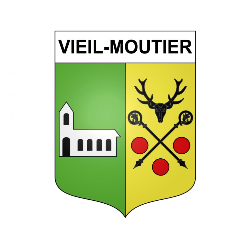 Stickers coat of arms Vieil-Moutier adhesive sticker