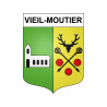 Pegatinas escudo de armas de Vieil-Moutier adhesivo de la etiqueta engomada
