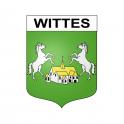 Wittes 62 ville sticker blason écusson autocollant adhésif