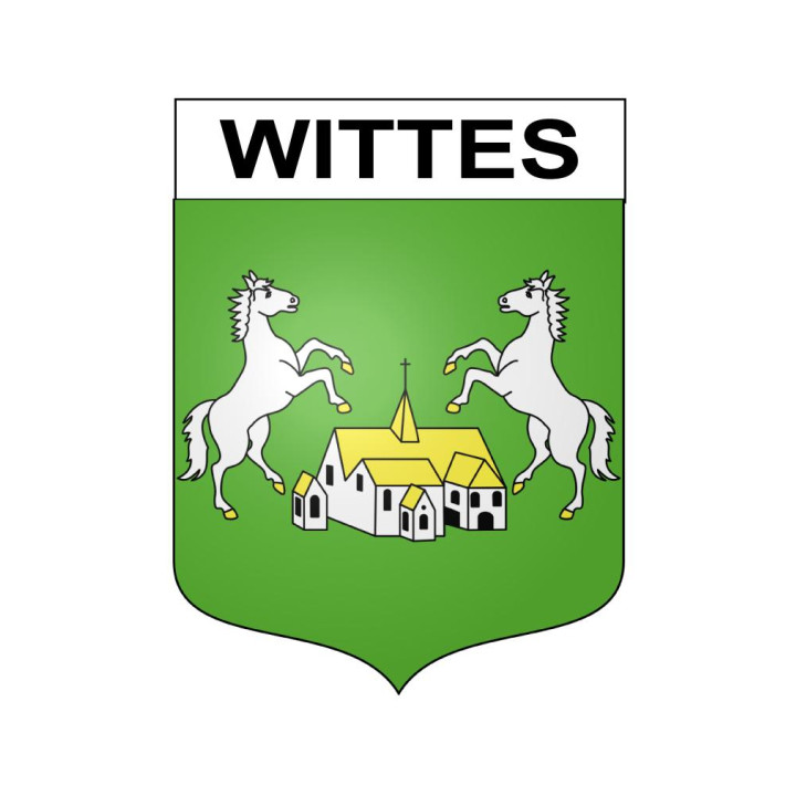 Wittes Sticker wappen, gelsenkirchen, augsburg, klebender aufkleber