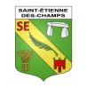 Saint-Étienne-des-Champs 63 ville sticker blason écusson autocollant adhésif