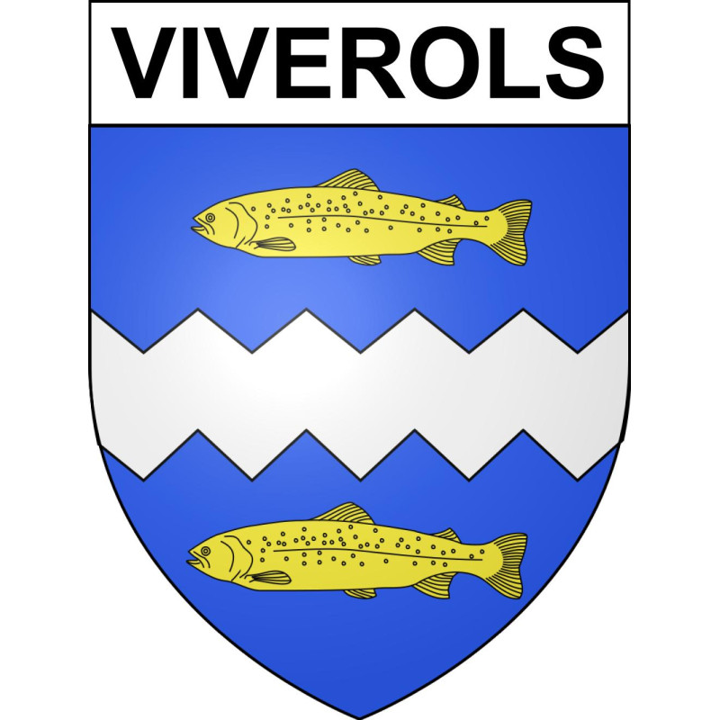 Viverols 63 ville sticker blason écusson autocollant adhésif