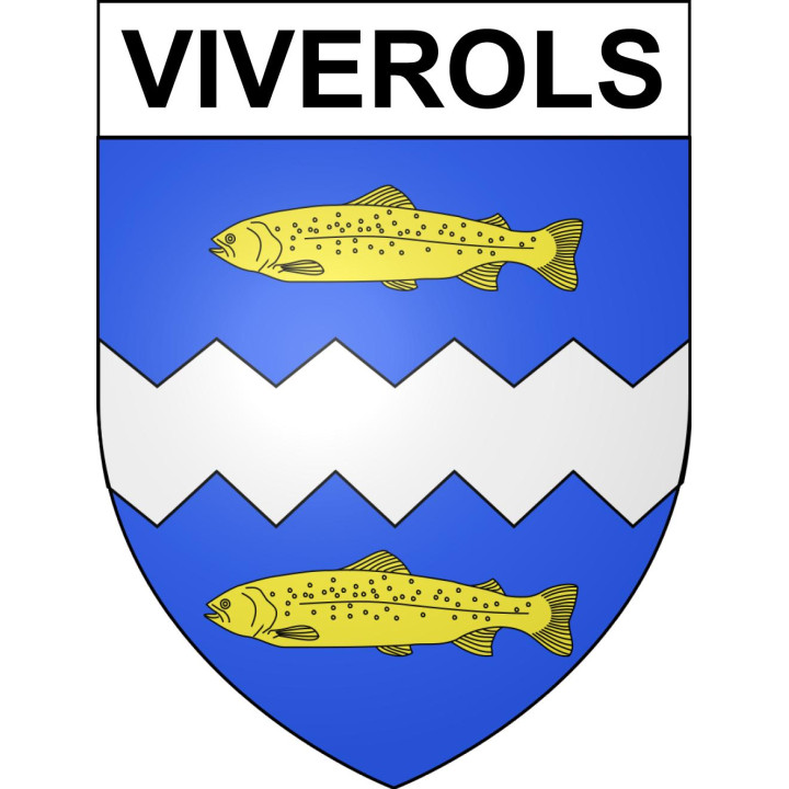 Viverols 63 ville sticker blason écusson autocollant adhésif