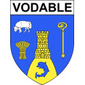 Vodable Sticker wappen, gelsenkirchen, augsburg, klebender aufkleber