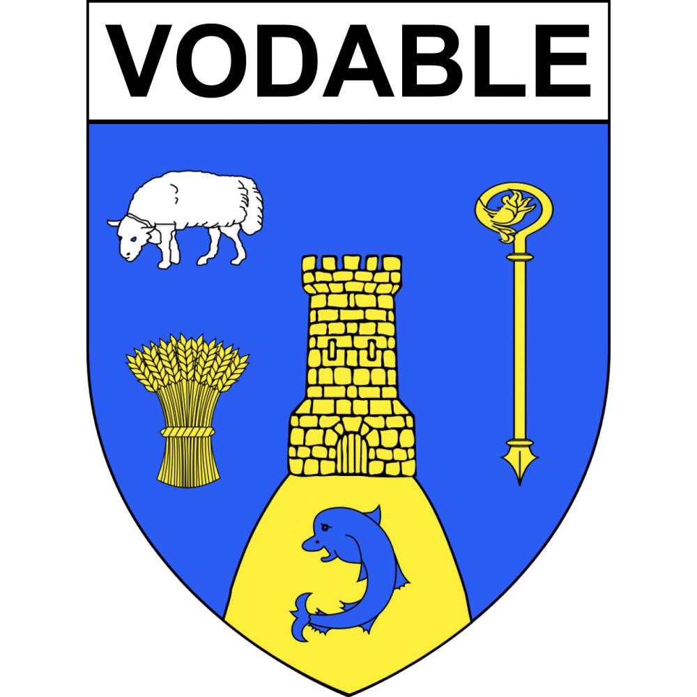 Vodable 63 ville sticker blason écusson autocollant adhésif