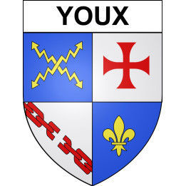 Stickers coat of arms Youx adhesive sticker