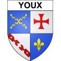 Youx 63 ville sticker blason écusson autocollant adhésif