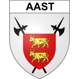 Pegatinas escudo de armas de Aast adhesivo de la etiqueta engomada