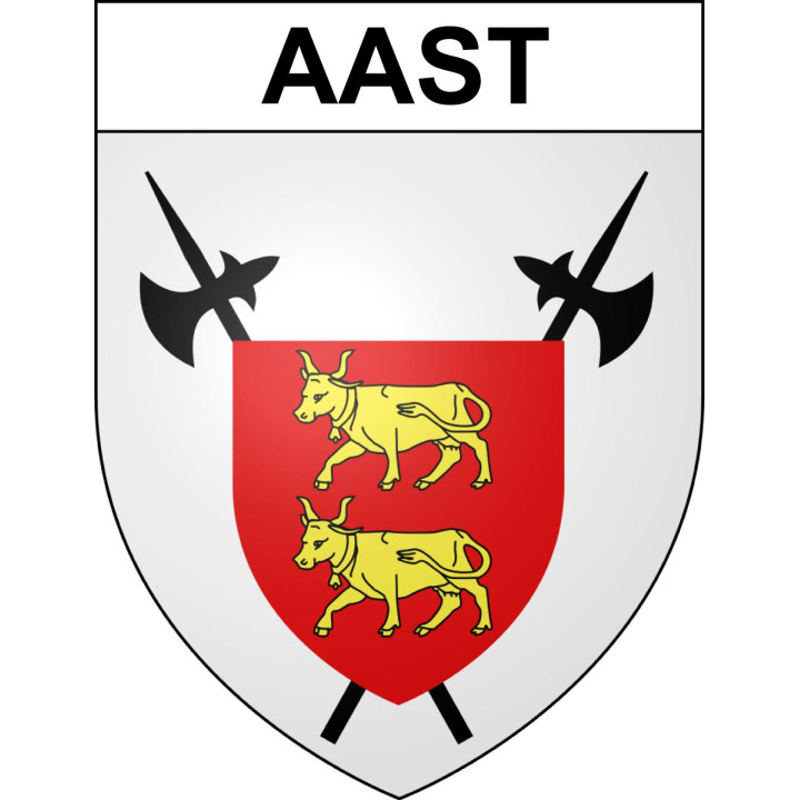 Pegatinas escudo de armas de Aast adhesivo de la etiqueta engomada
