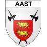 Aast Sticker wappen, gelsenkirchen, augsburg, klebender aufkleber