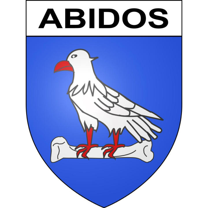 Abidos 64 ville sticker blason écusson autocollant adhésif