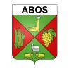 Abos 64 ville sticker blason écusson autocollant adhésif