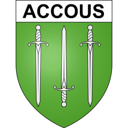Stickers coat of arms Accous adhesive sticker
