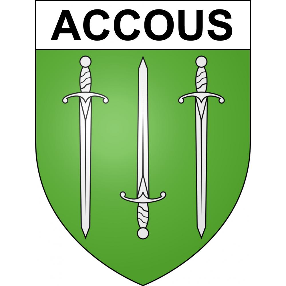 Pegatinas escudo de armas de Accous adhesivo de la etiqueta engomada