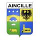 Aincille 64 ville sticker blason écusson autocollant adhésif