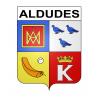 Aldudes Sticker wappen, gelsenkirchen, augsburg, klebender aufkleber