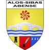 Stickers coat of arms Alos-Sibas-Abense adhesive sticker