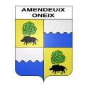 Stickers coat of arms Amendeuix-Oneix adhesive sticker