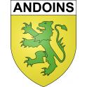 Andoins 64 ville sticker blason écusson autocollant adhésif