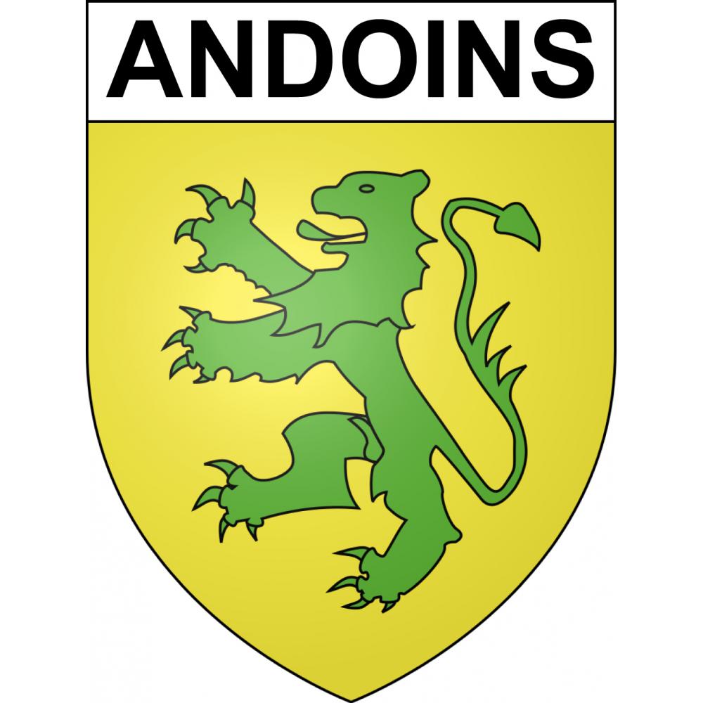 Adesivi stemma Andoins adesivo