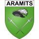Pegatinas escudo de armas de Aramits adhesivo de la etiqueta engomada