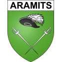 Stickers coat of arms Aramits adhesive sticker