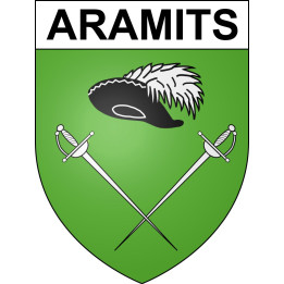 Stickers coat of arms Aramits adhesive sticker