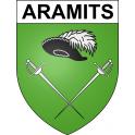 Aramits 64 ville sticker blason écusson autocollant adhésif