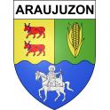 Araujuzon 64 ville sticker blason écusson autocollant adhésif