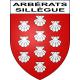 Arbérats-Sillègue 64 ville sticker blason écusson autocollant adhésif