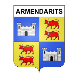 Pegatinas escudo de armas de Armendarits adhesivo de la etiqueta engomada