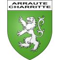 Stickers coat of arms Arraute-Charritte adhesive sticker