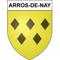 Arros-de-Nay 64 ville sticker blason écusson autocollant adhésif