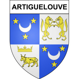 Artiguelouve Sticker wappen, gelsenkirchen, augsburg, klebender aufkleber