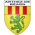 Stickers coat of arms Arthez-de-Béarn adhesive sticker