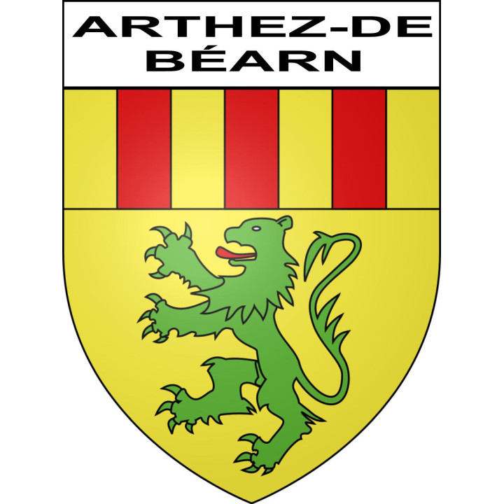 Arthez-de-Béarn 64 ville sticker blason écusson autocollant adhésif